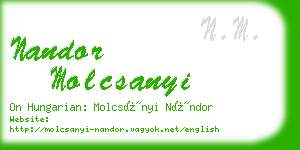 nandor molcsanyi business card